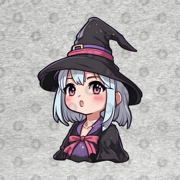 Anime girl witch halloween by InkPulse